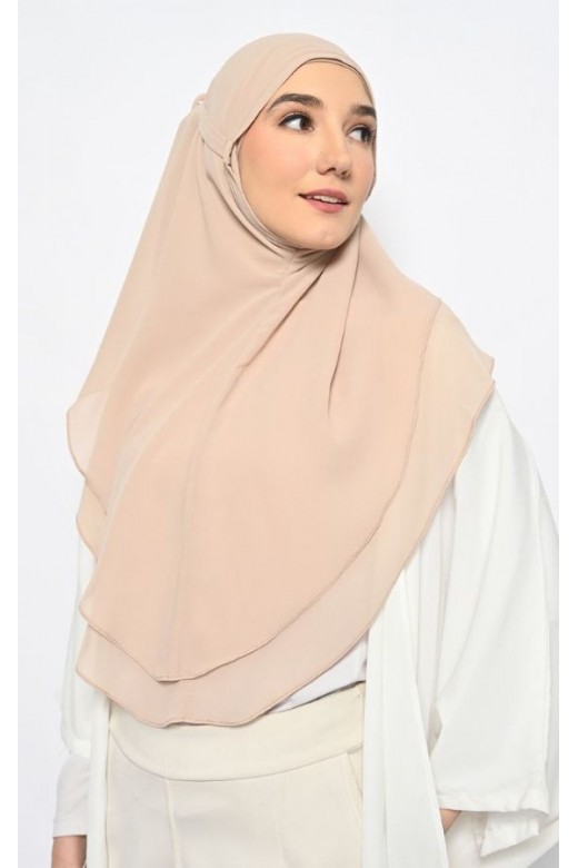 Bergo Khimar Azzura Seashell